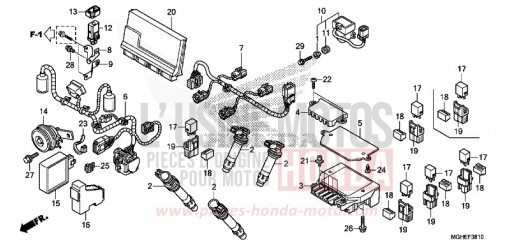 FAISCEAU SECONDAIRE VFR1200XDE de 2014